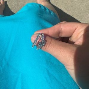 3.85 ct moissanite wedding set anniversary band engagement ring